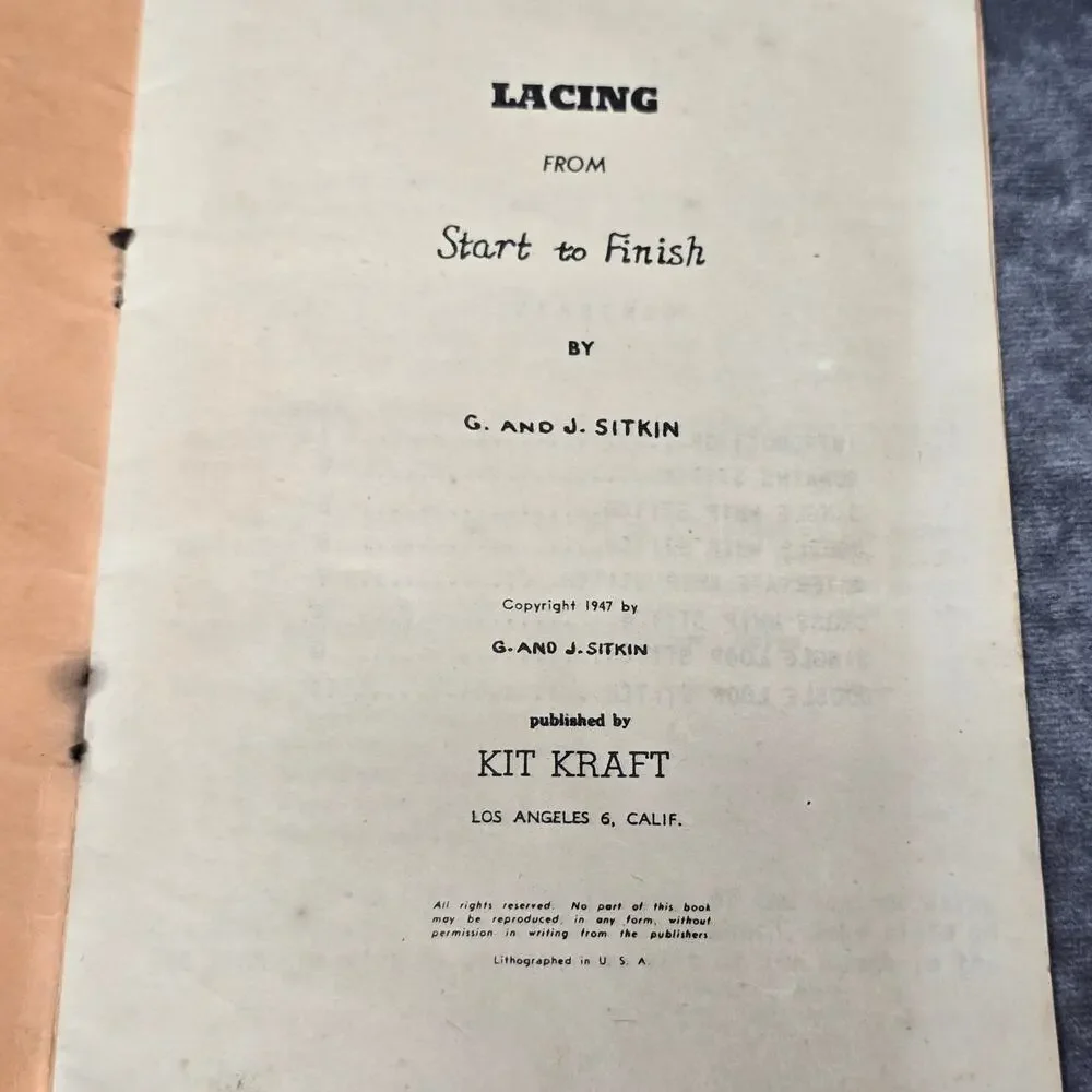 Kit Kraft vintage instructional